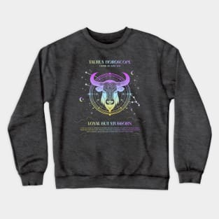 Taurus Zodiac Horoscope Crewneck Sweatshirt